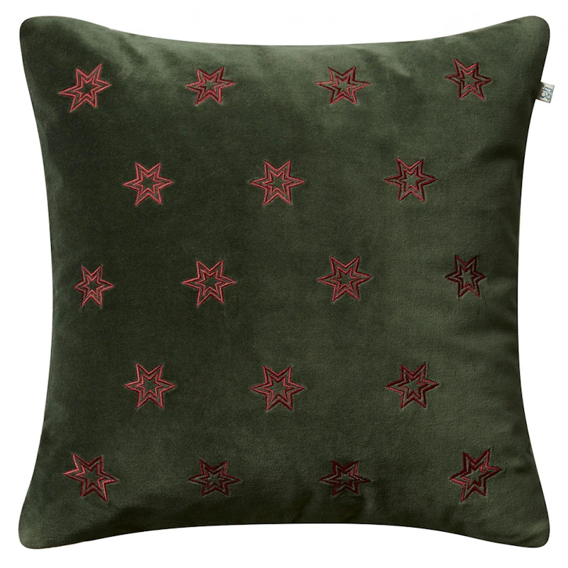 Star Putetrekk 50x50 cm, Skogsgrønn