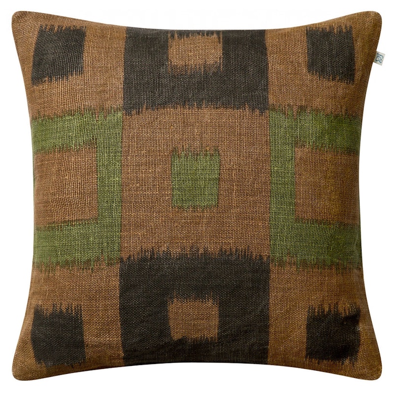 Vicky Putetrekk 50x50 cm, Taupe / Brown / Cactus Green