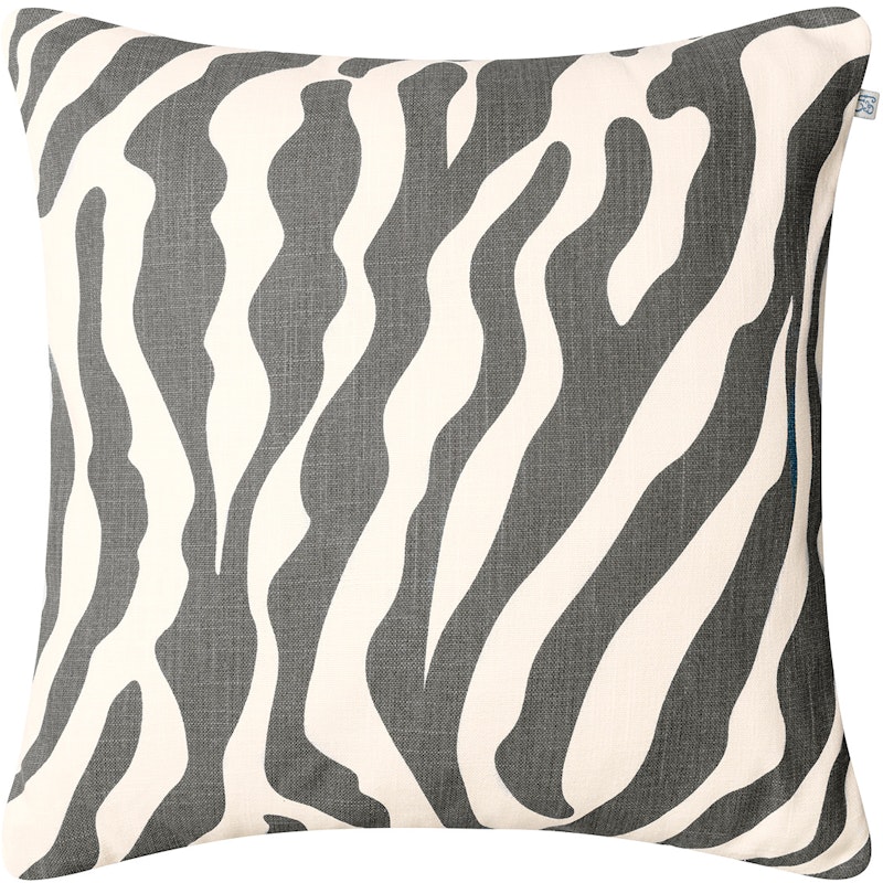Zebra Pute 50x50 cm Utendørs, Grå / Off-white