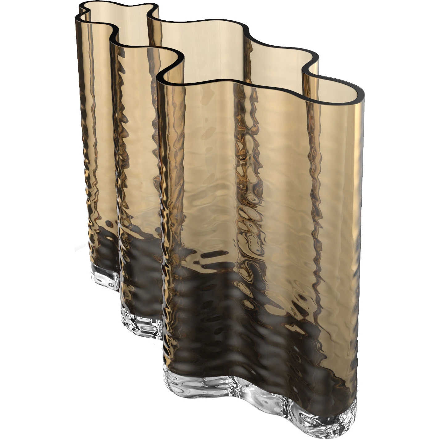 Cooee Design Gry Wide Vase H24 Cm Cognacfarget - Vaser Munnbl&aring;st Glass Konjakk - TH-05-03-CG