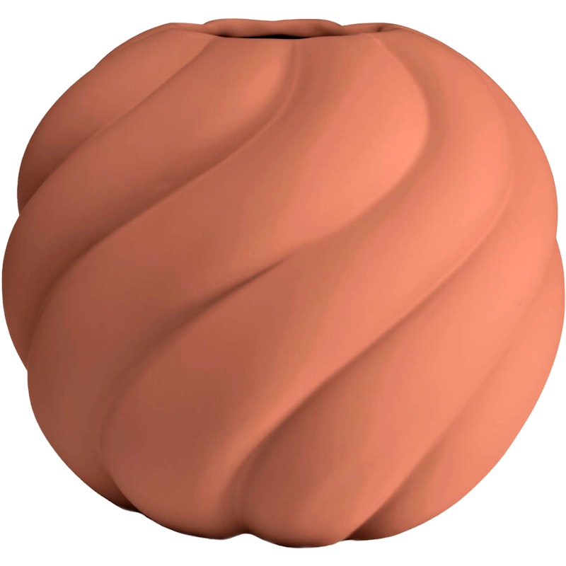 Twist Ball Vase 20 cm, Rød