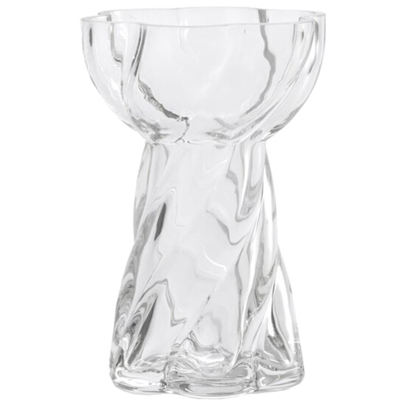 Twist Bulb Vase 12,8 cm, Klar