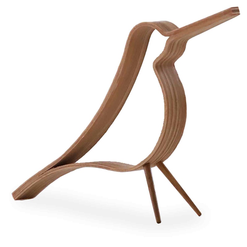 Woody Bird Dekorasjon 14 cm, Eik