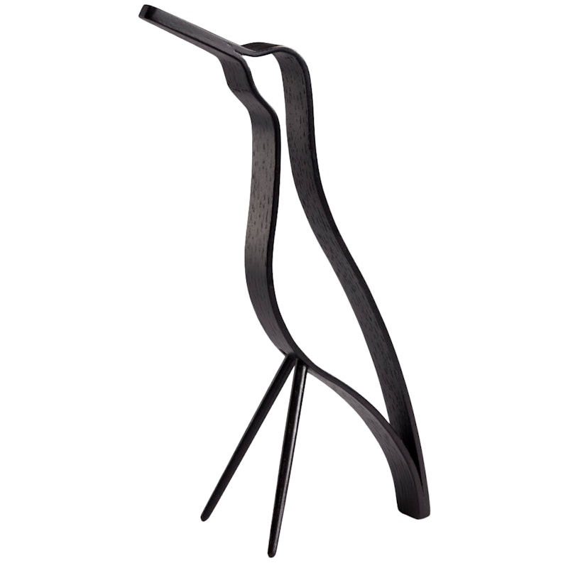 Woody Bird Dekorasjon Høy 25 cm, Sortbeiset Eik