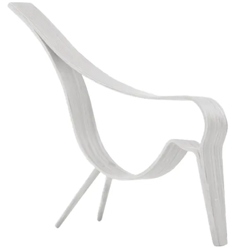 Woody Bird Dekorasjon Medium, Hvit