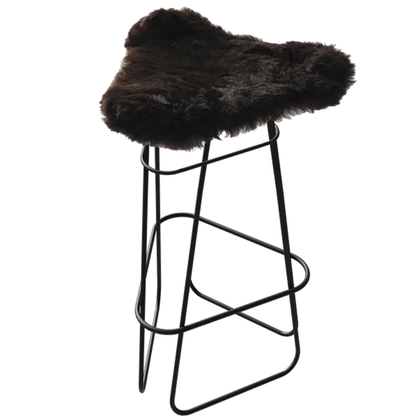 Iceland Barstol 82 cm, Sort / Shorn Black