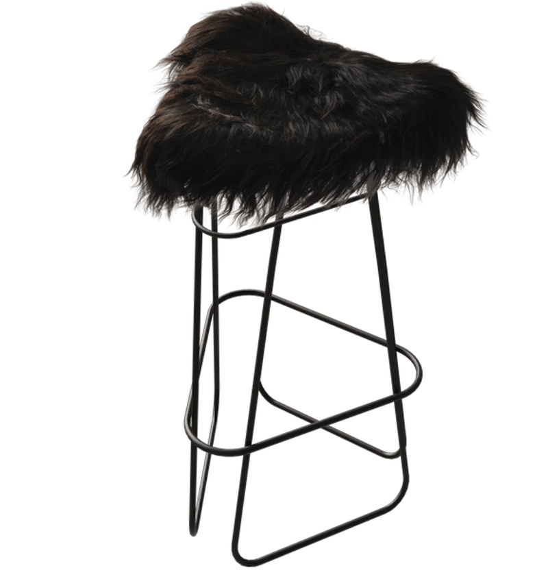 Iceland Barstol 82 cm, Sort / Wild Black