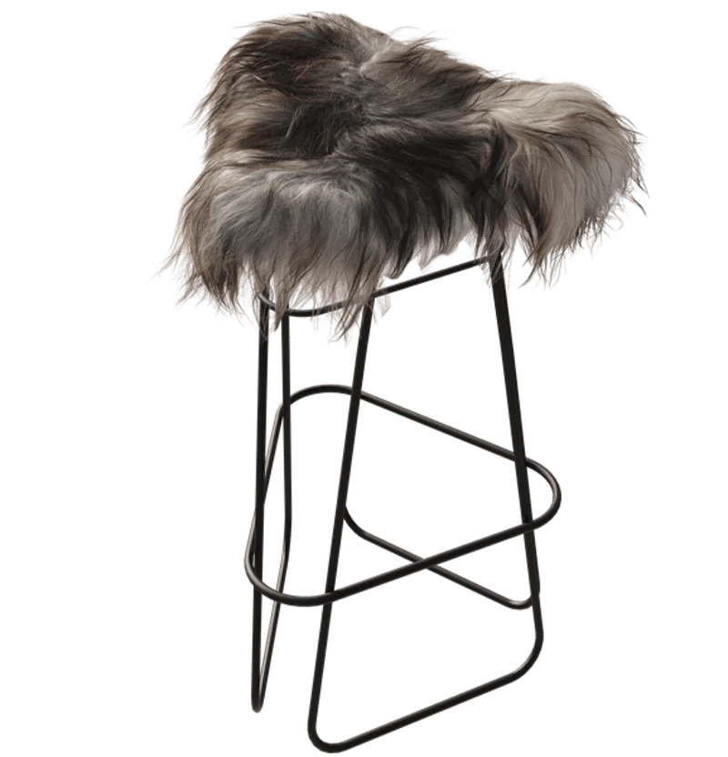 Iceland Barstol 82 cm, Sort / Wild Grey