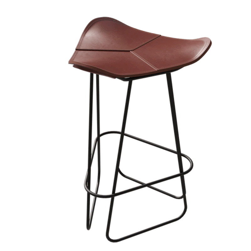 Pampa Barstol 65 cm, Sort / Eik