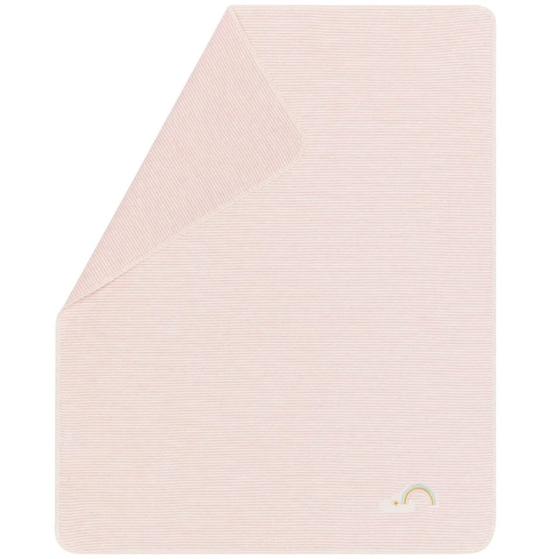 Juwel Babyteppe 70x90 cm Stripes/Rainbow, Rosa