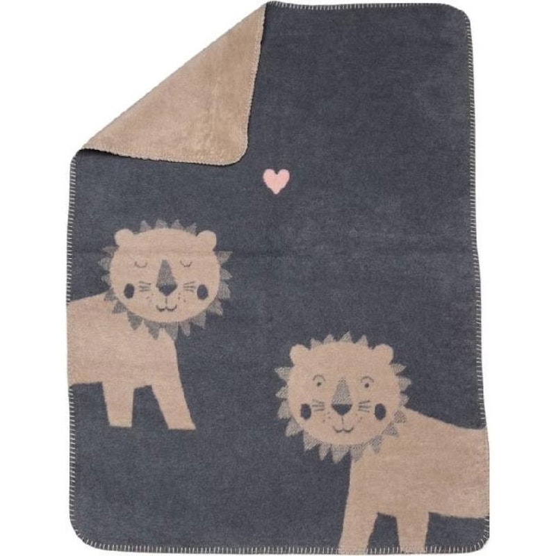 Mila Babyteppe 75x100 cm Lion, Grå / Beige