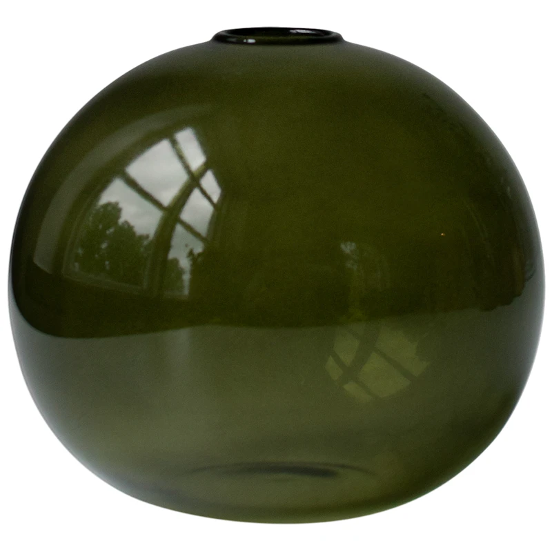 Ball Vase Ø10 cm, Grønn