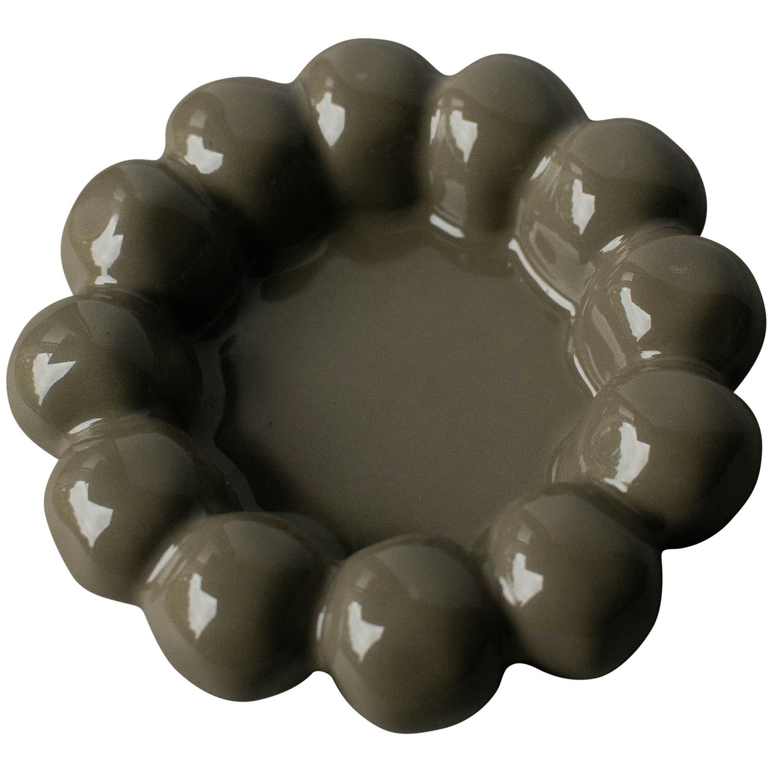 Dbkd Bright Plate Stearinlysfat &Oslash;17 Cm  -  Lysestaker Keramikk Shiny Dust - 20221002DS