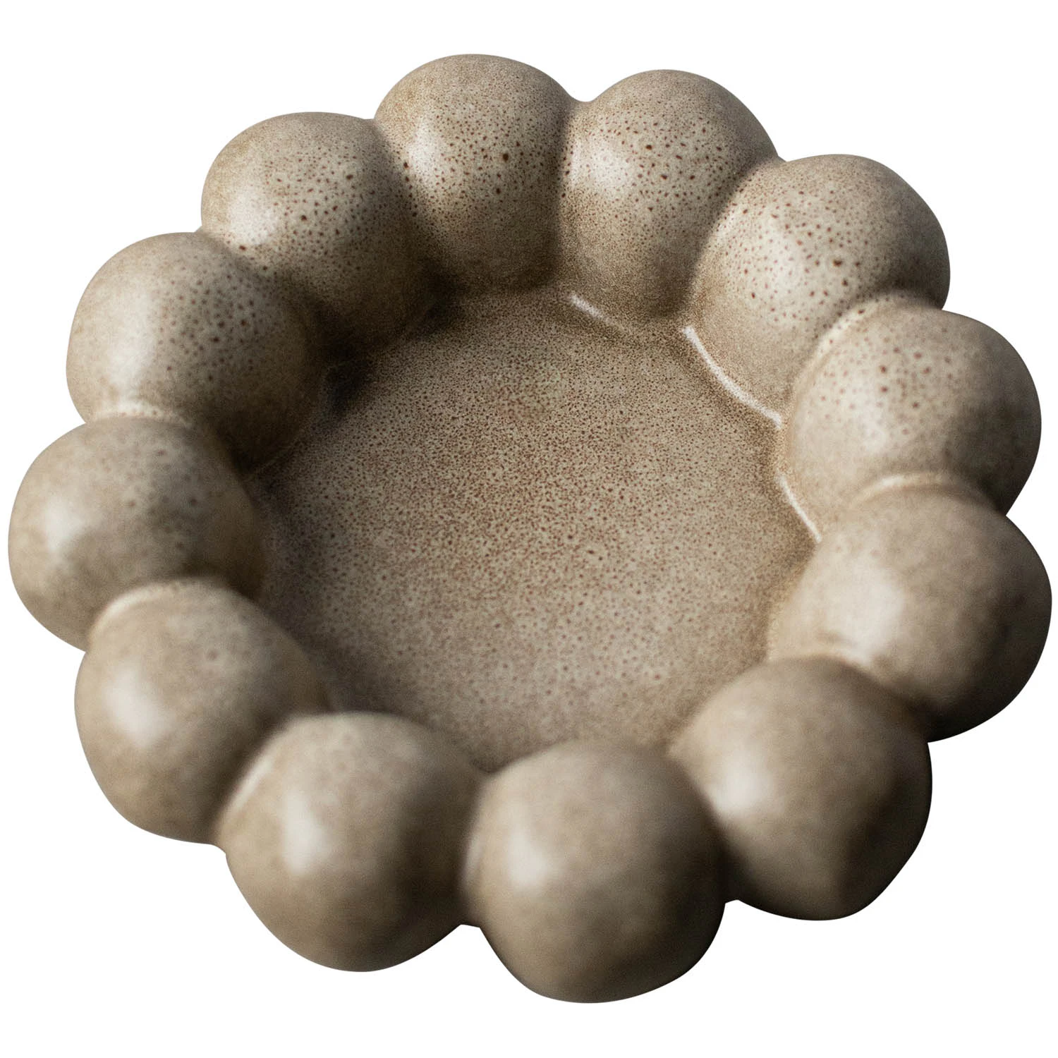 Dbkd Bright Plate Stearinlysfat &Oslash;17 Cm  -  Lysestaker Keramikk Beige - 20221002BE