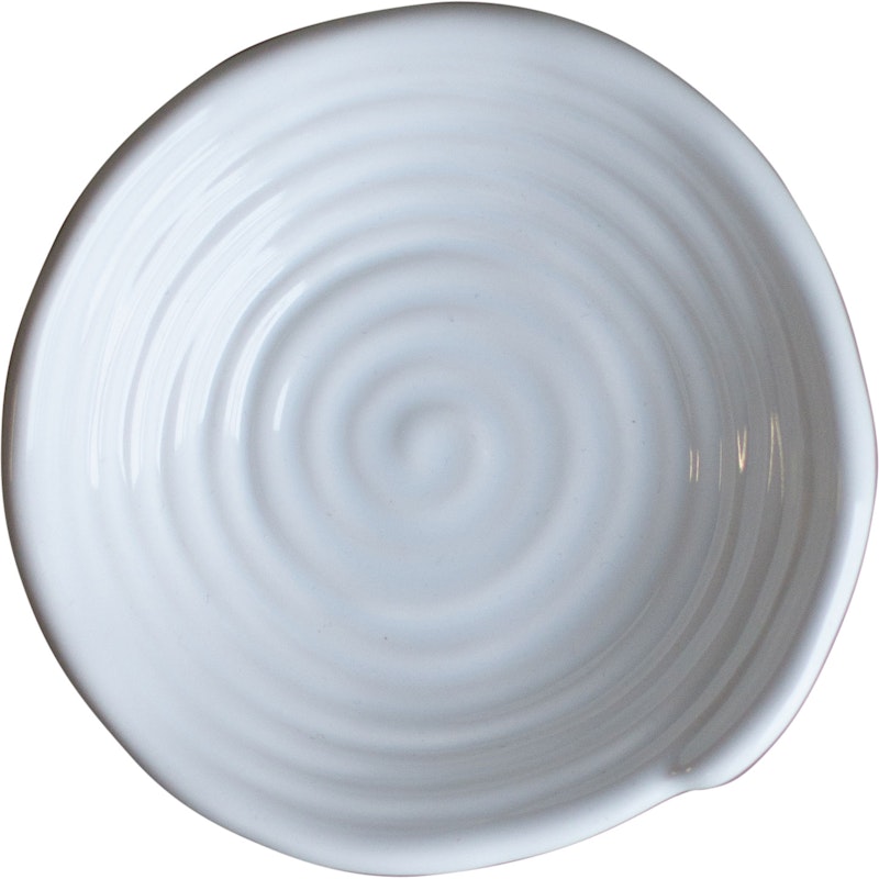 Curl Tallerken Liten Ø12 cm, Shiny White