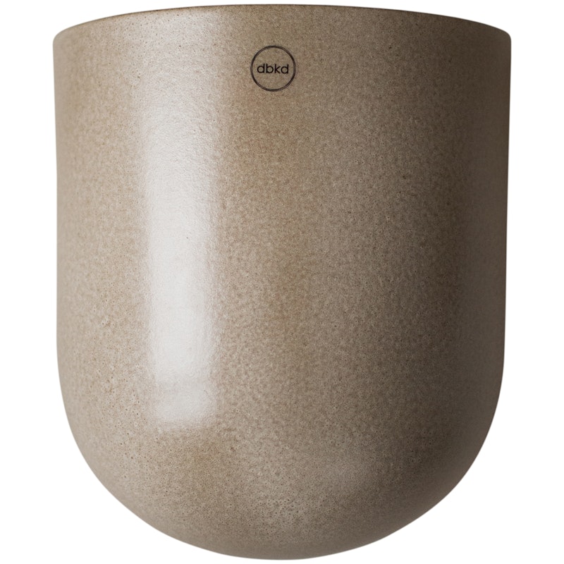 Cut Wall Pot Medium, White Veggkrukke, M Beige
