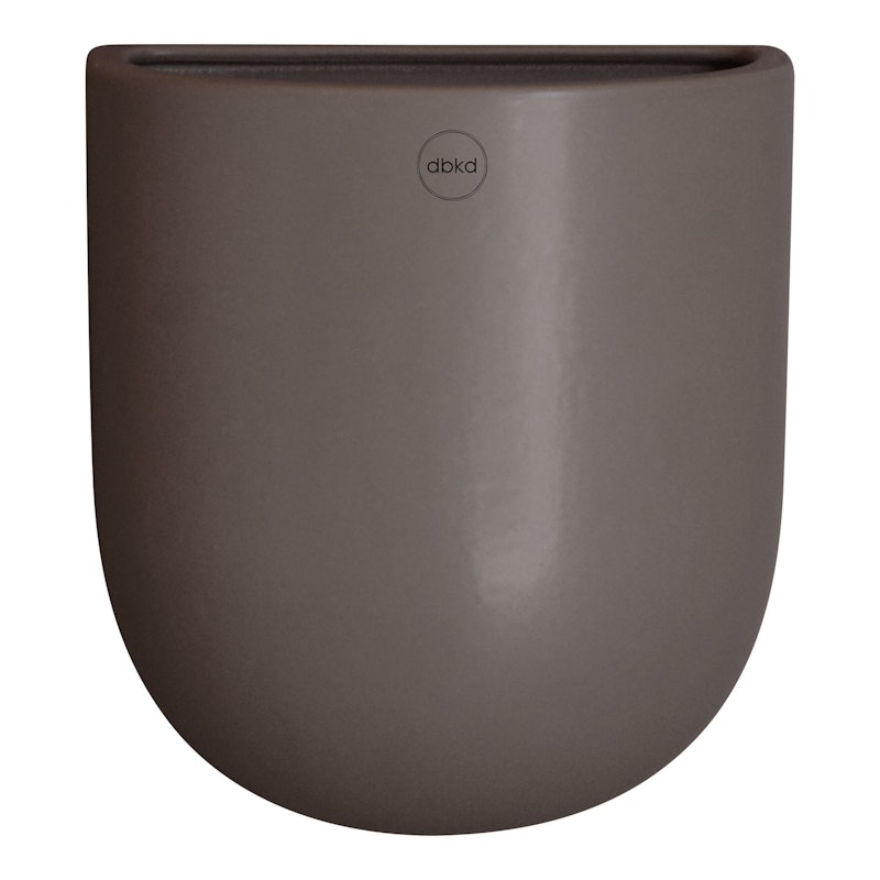 Cut Wall Pot Medium, White Veggkrukke, M Dust