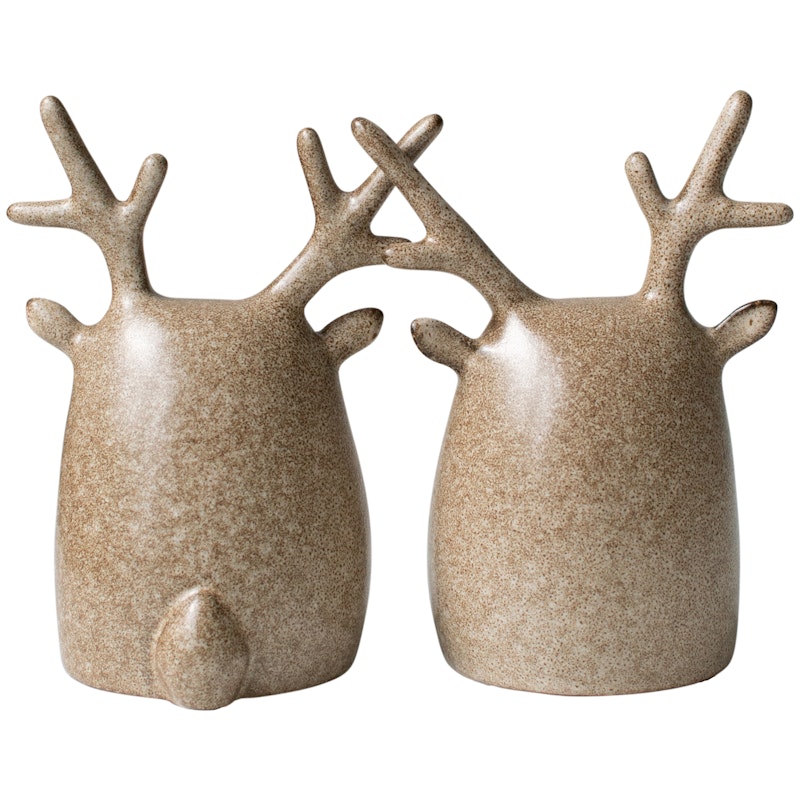 Deer Twins Dekorasjoner, Beige