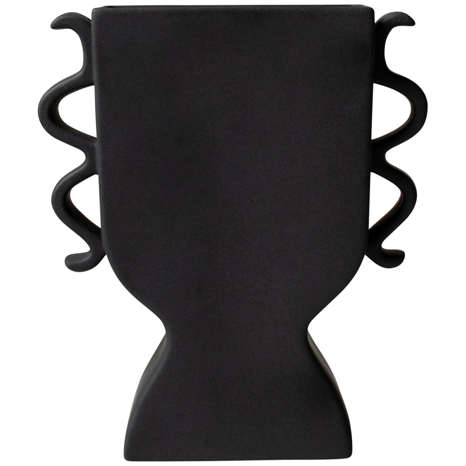 Dbkd Flat Vase Medium  -  Vaser Keramikk Sort - 20251202BL
