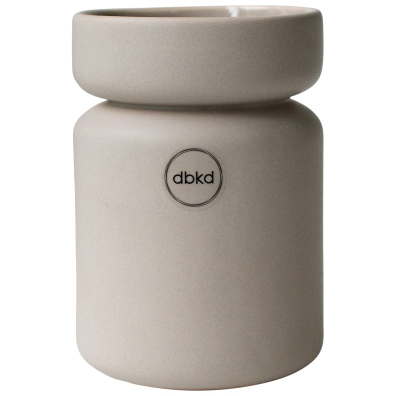 Neck Vase Small, Taupebrun