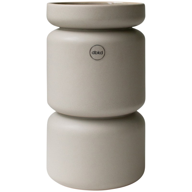 Neck Vase Large, Taupebrun