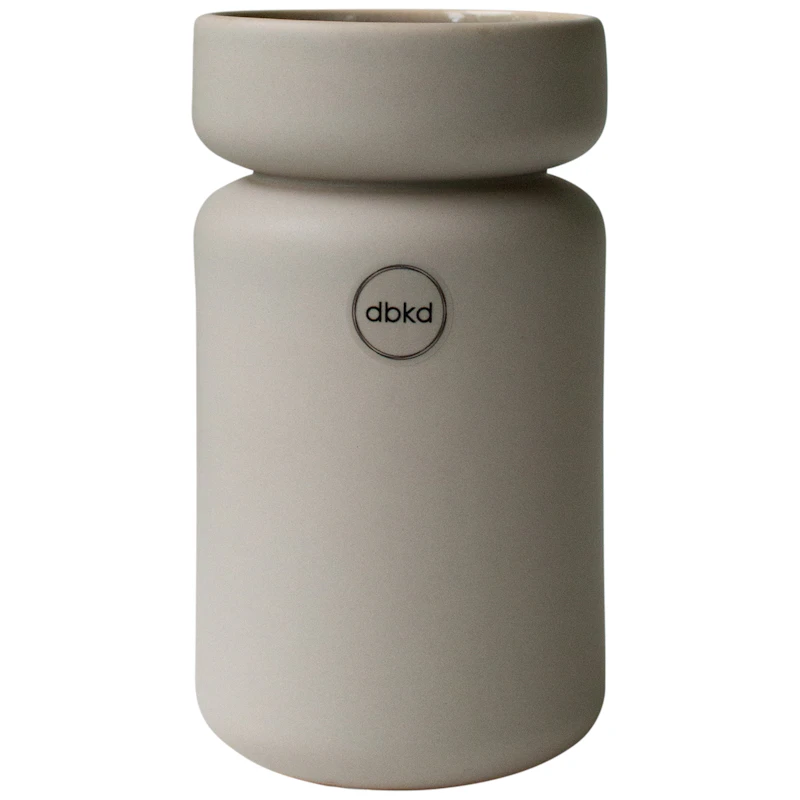 Neck Vase Medium, Taupebrun