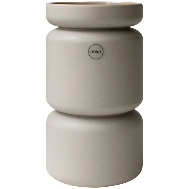 Neck Vase Large, Taupebrun