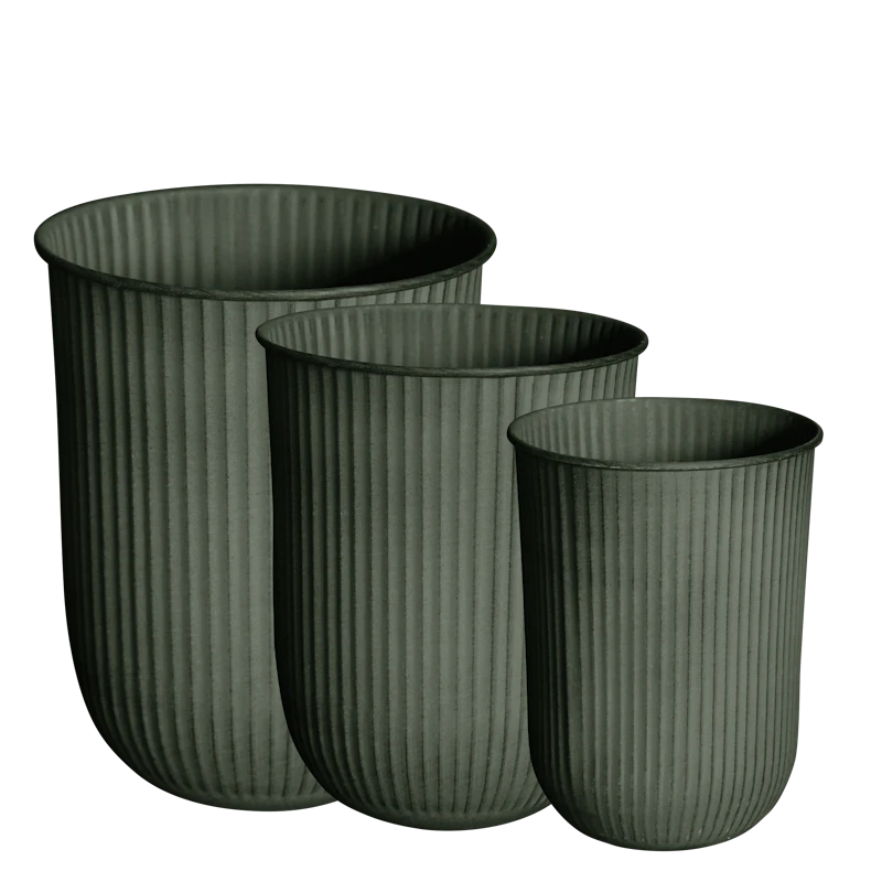 Out Stripe Krukker 3-pk, Grønn