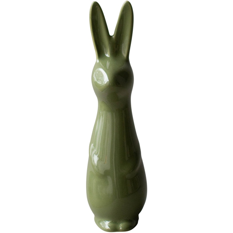 Swedish Rabbit Dekorasjon 17 cm, Shiny Green