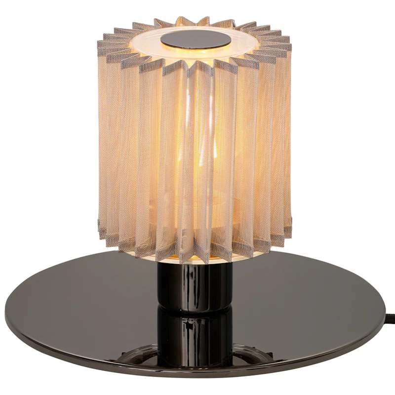 In the Sun 220 Bordlampe, Sort / Sølvaktig Mesh