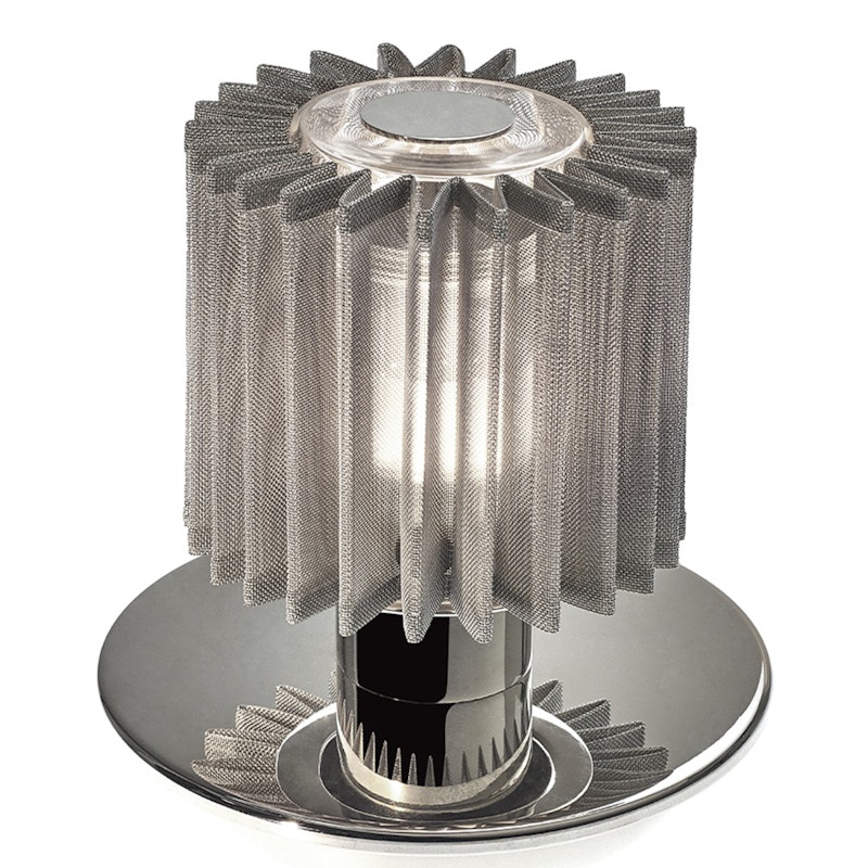 In The Sun Bordlampe Bærbar, Sølv