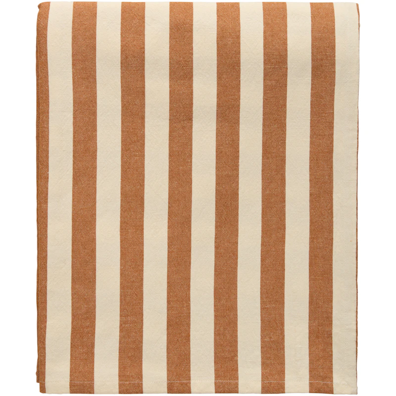Block Stripe Duk 140x240 cm, Brun