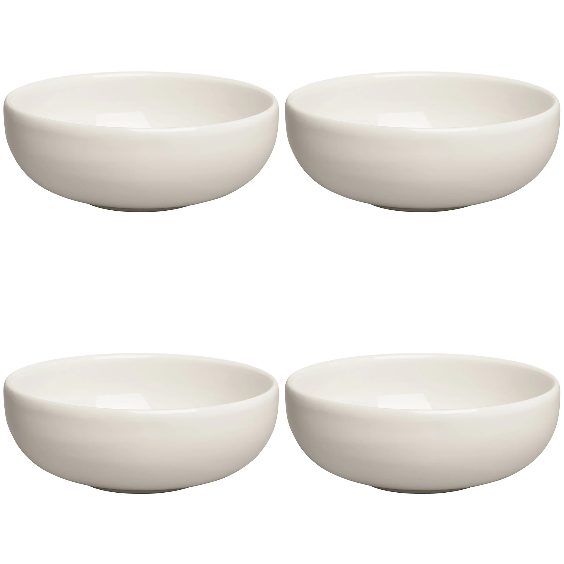 Decotique Bon Liten  Sk&aring;l 12 Cm 4-pk Ivory -  Frokostsk&aring;ler Stengods Ivory White - 402144+402144+402144+402144