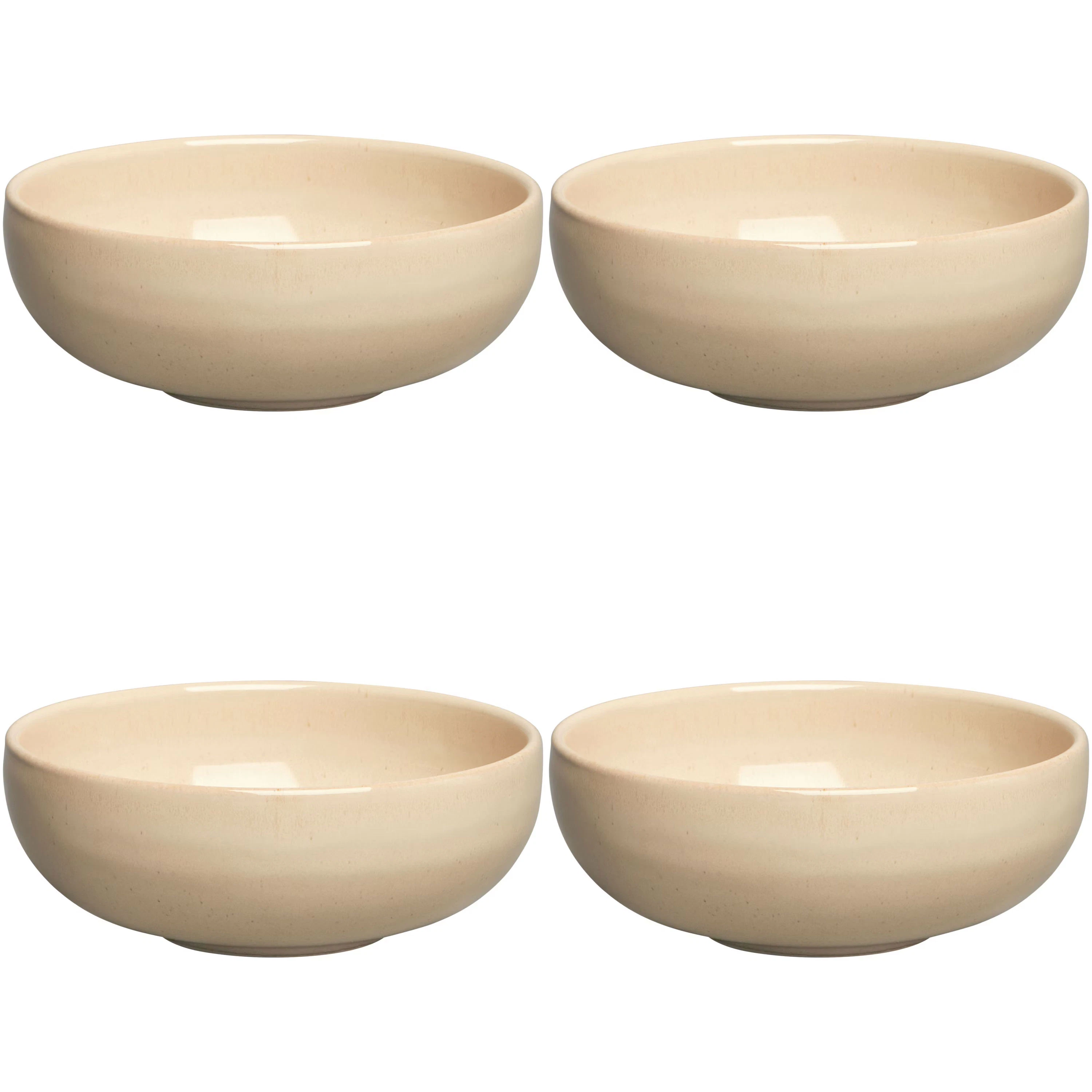 Decotique Bon Liten Sk&aring;l 12 Cm 4-pk Beige -  Frokostsk&aring;ler Stengods Aveia - 390011+390011+390011+390011