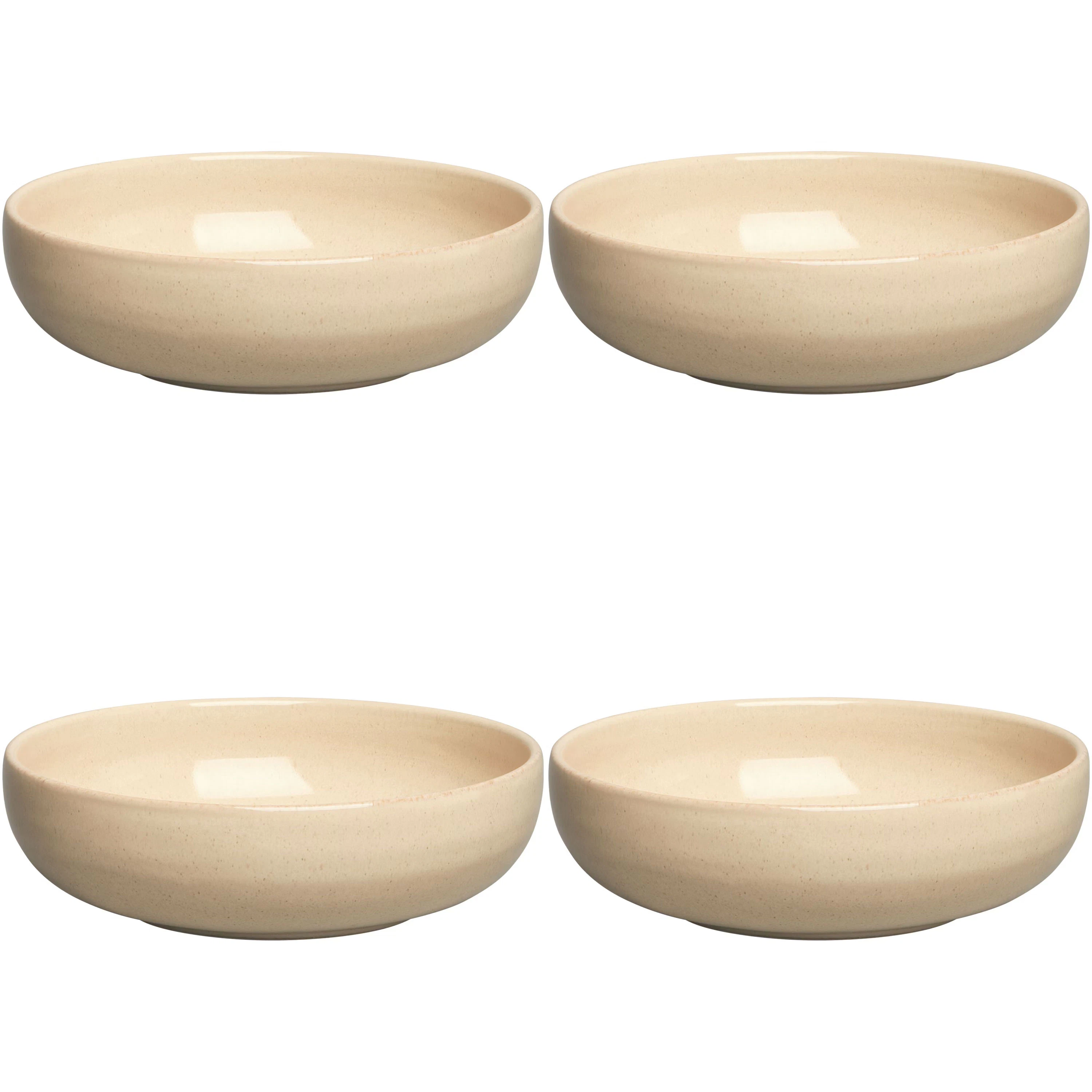 Decotique Bon Sk&aring;l 16 Cm 4-pk  -  Serveringssk&aring;ler Stengods Beige - 390010+390010+390010+390010