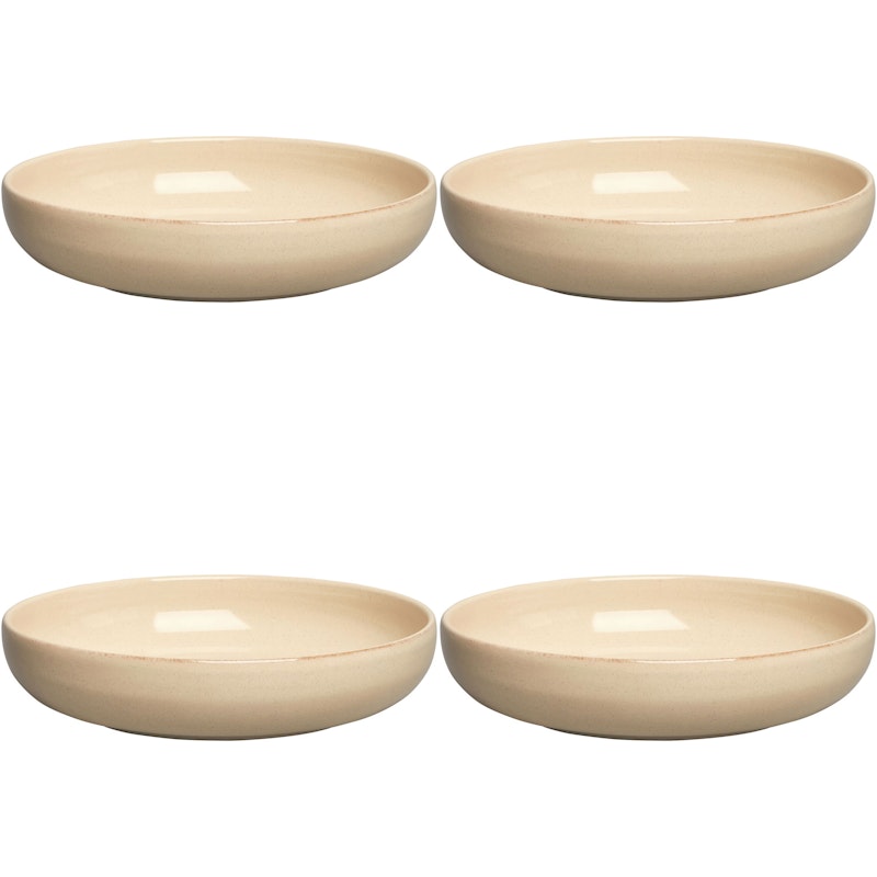 BON Skål 22 cm 4-pk, Beige