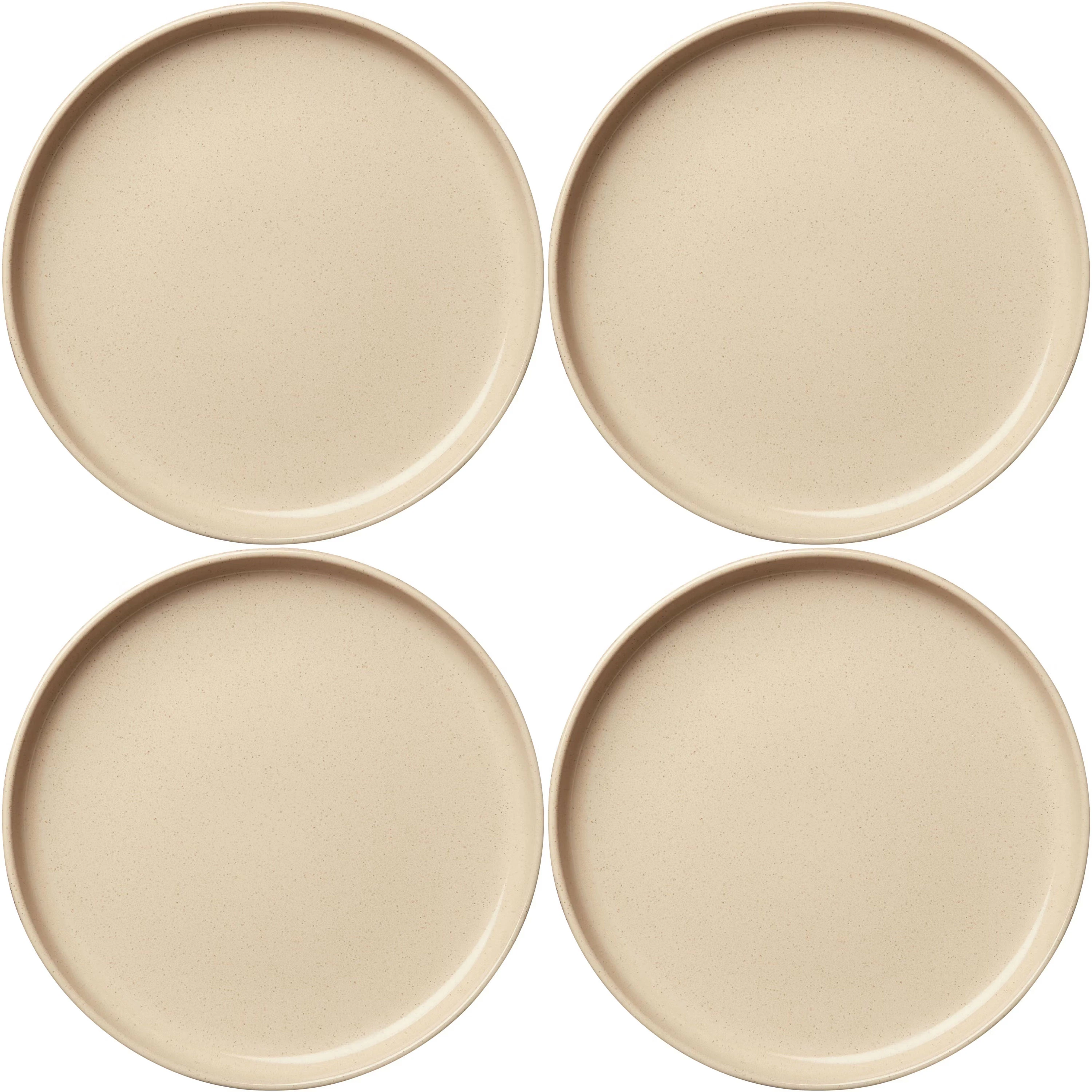 Decotique Bon Tallerken 22 Cm 4-pk  -  Tallerkener Stengods Beige - 390008+390008+390008+390008