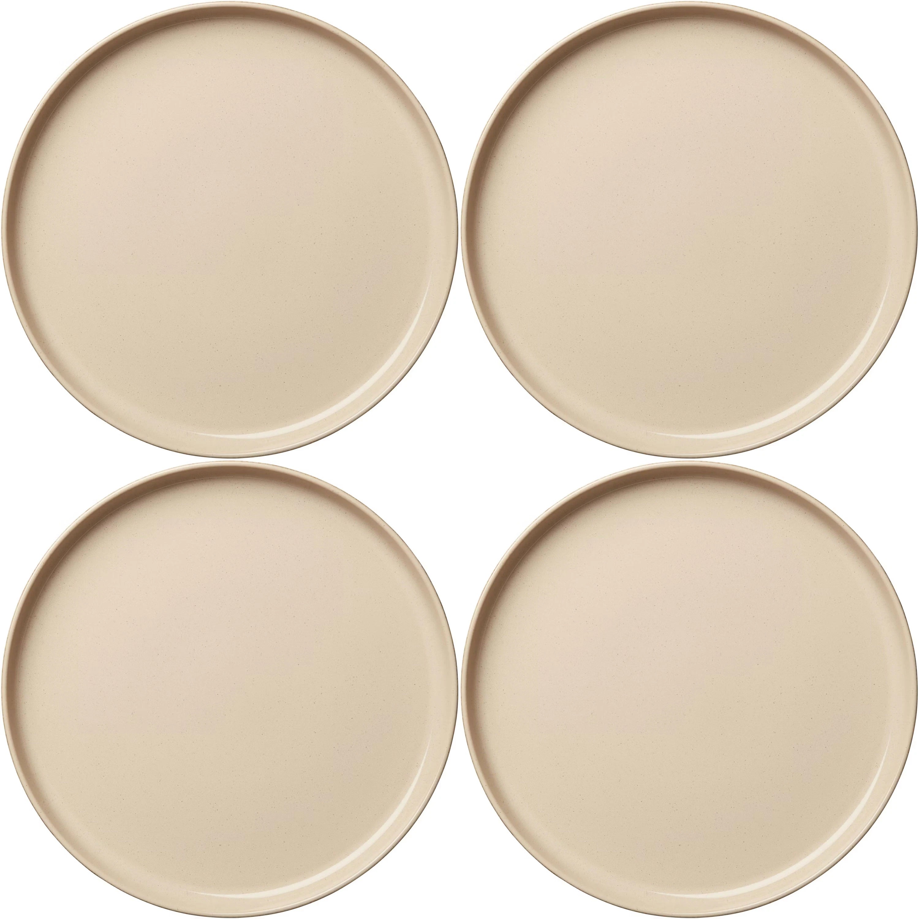 Decotique Bon Tallerken 28 Cm 4-pk  -  Tallerkener Stengods Beige - 390007+390007+390007+390007