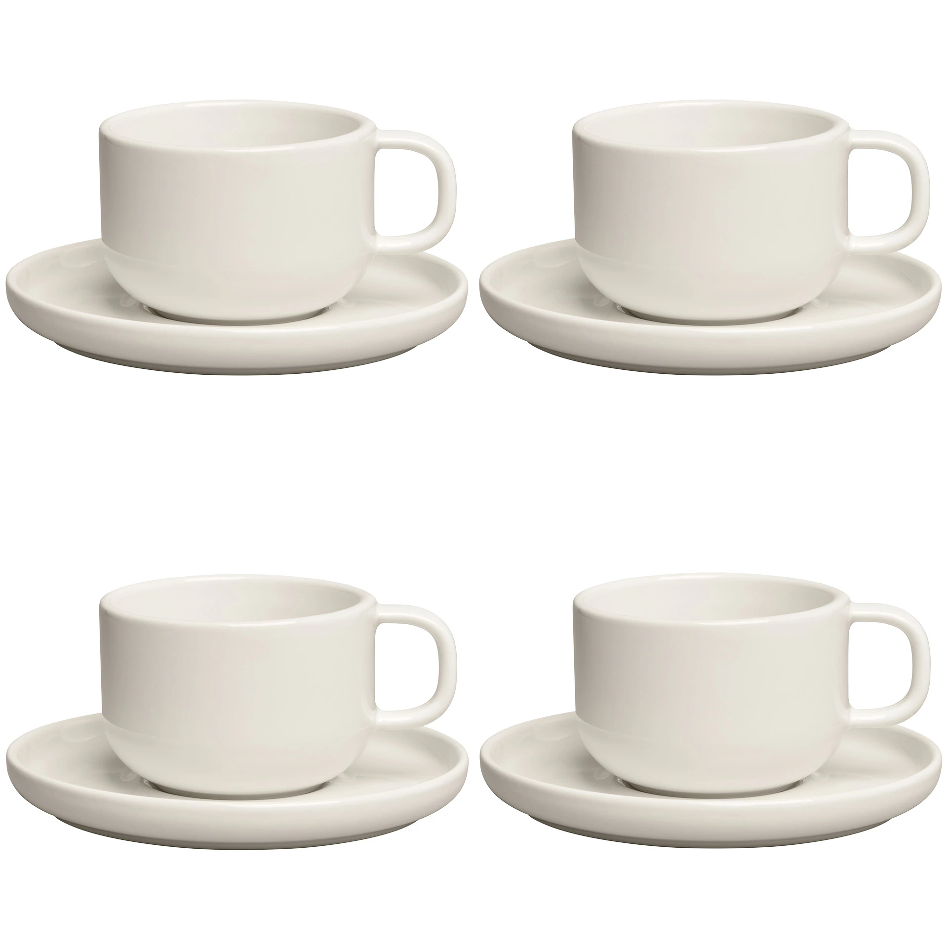 Decotique Bon Tekopp 4-pk Ivory -  Tekopper Stengods Elfenben - 402146+402147X4