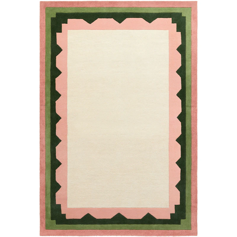 Border Wool Rug, 300x400 cm