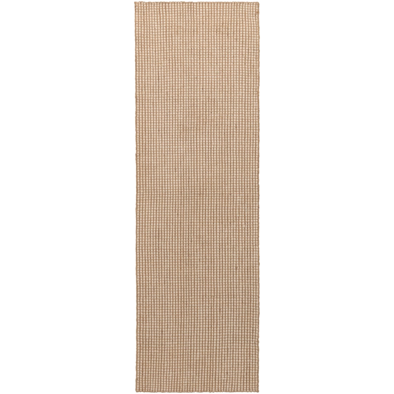 Dotted Ullteppe Naturlig, 75x250 cm