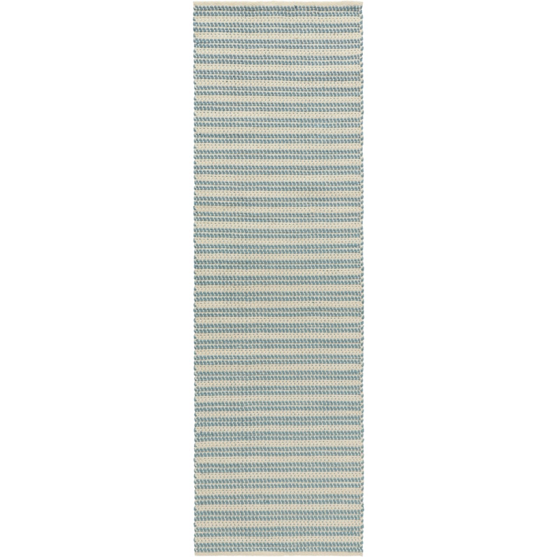 Dune Plastmatte 75x250 cm, Dusty Blue / Off-white