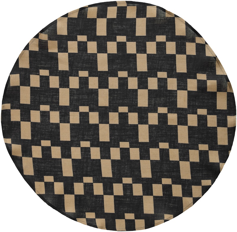Eira Juletreteppe 125 cm, Beige / Sort