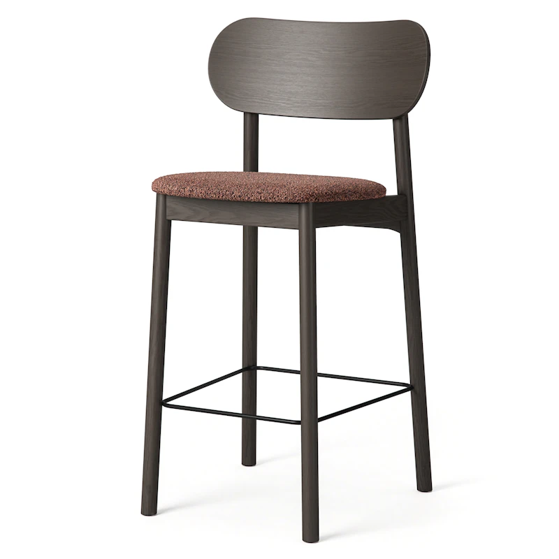 Elephant Barstol, Mørk Eik / Rust Bouclé