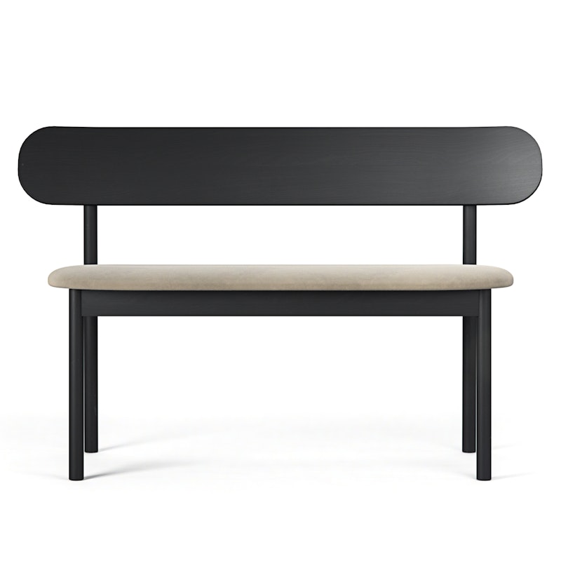 Elephant Benk Black / Beige Velvet