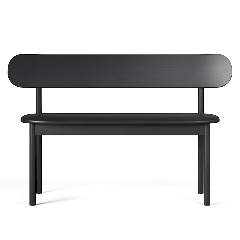 Elephant Benk Black / Black Leather