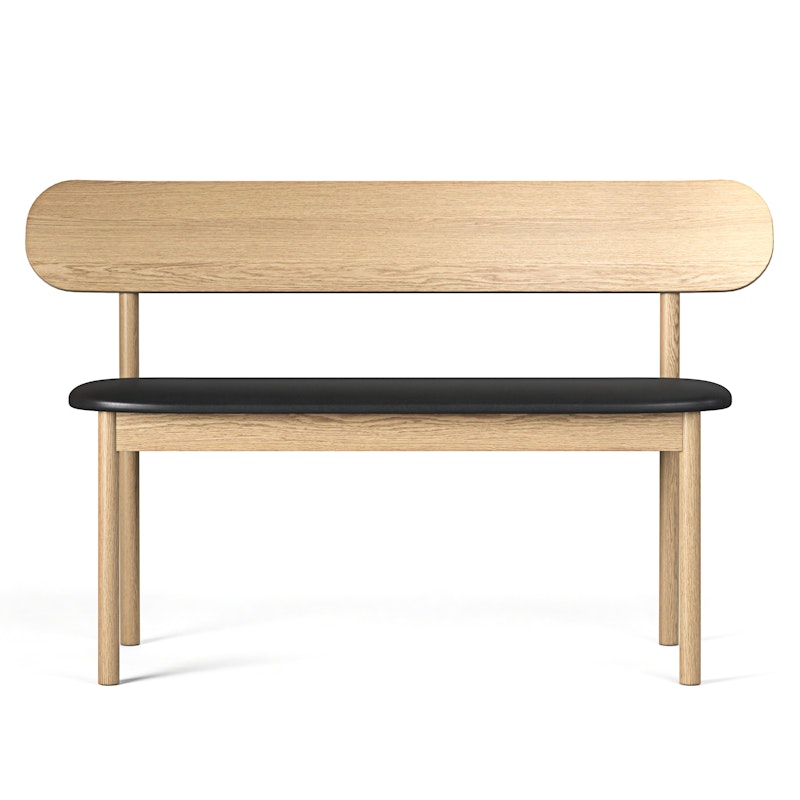 Elephant Benk Oak / Black Leather