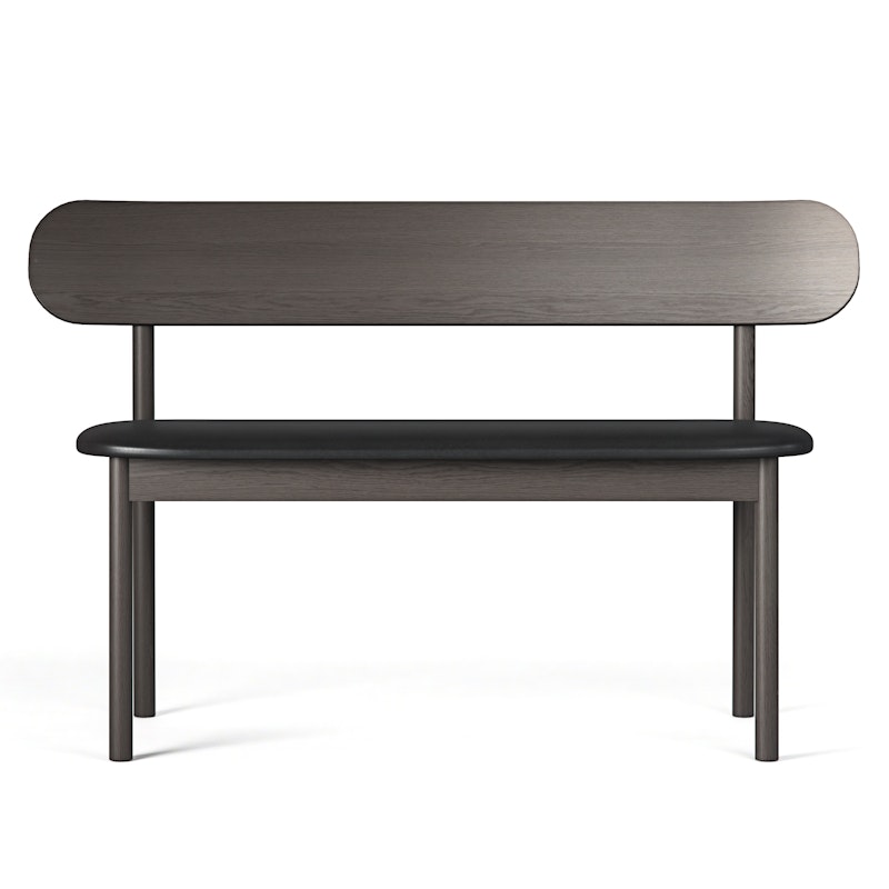 Elephant Benk Smoked Oak / Black Leather