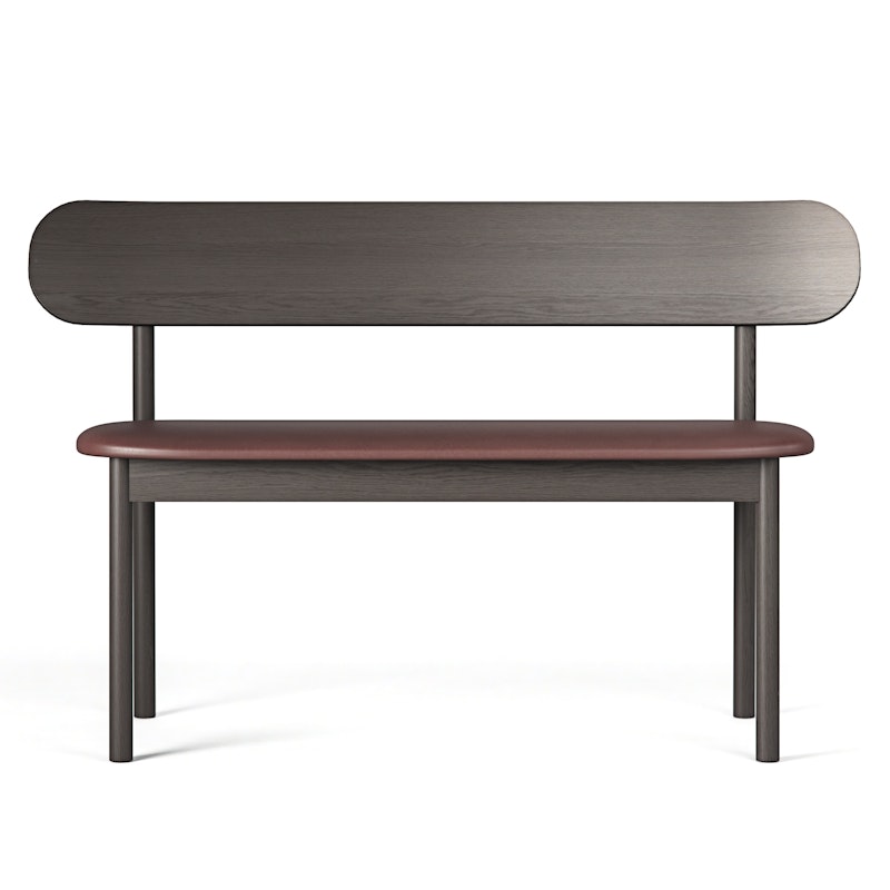 Elephant Benk Smoked Oak / Brunt Lær