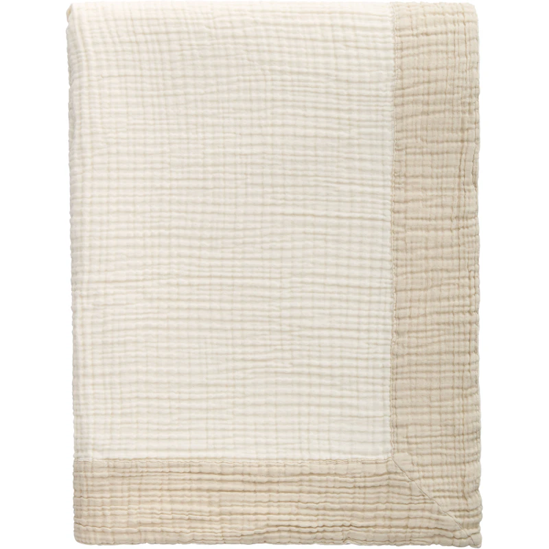 Ella Crincle Sengeteppe 260x260 cm, Sand